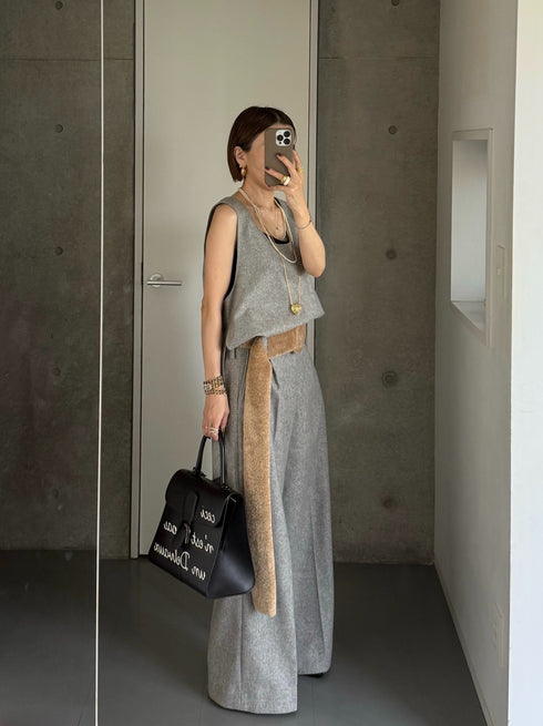 fur tail belt
